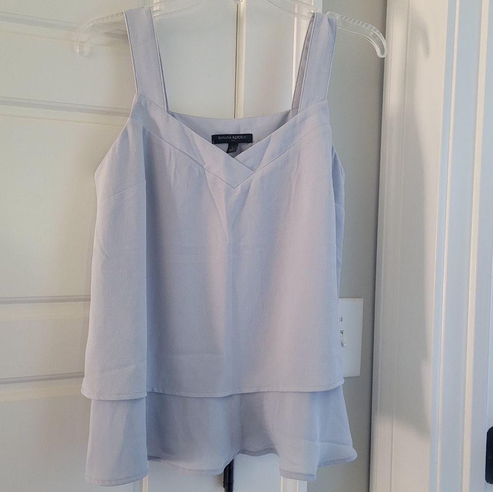 Banana Republic Soft Blue Layered Camisole